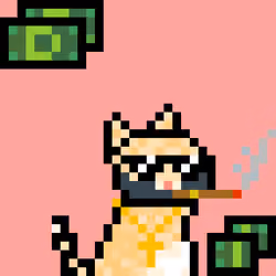 Pixelated Cat on Drugs #277