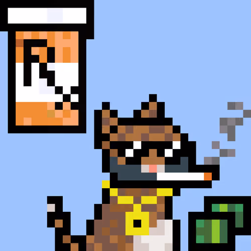 Pixelated Cat on Drugs #324