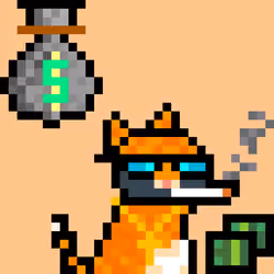 Pixelated Cat on Drugs #406