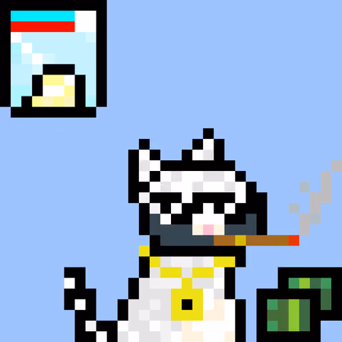 Pixelated Cat on Drugs #319