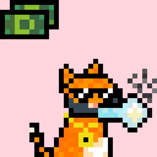 Pixelated Cat on Drugs #271
