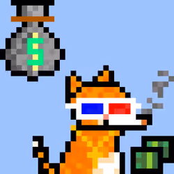 Pixelated Cat on Drugs #311