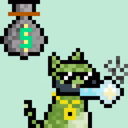 Pixelated Cat on Drugs #224