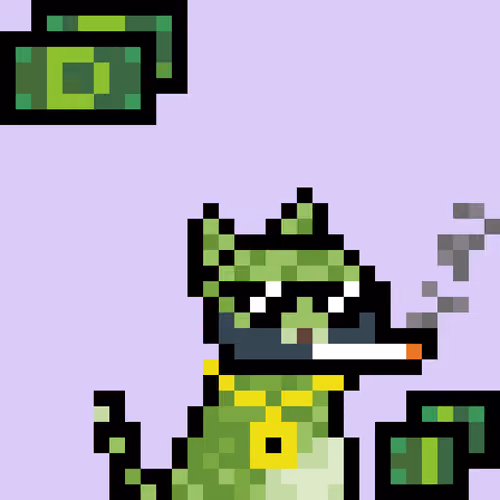 Pixelated Cat on Drugs #290