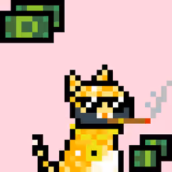 Pixelated Cat on Drugs #96