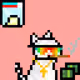 Pixelated Cat on Drugs #560
