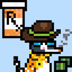 Pixelated Cat on Drugs #114