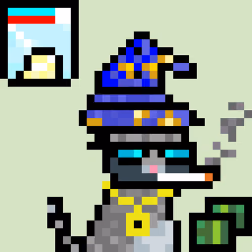 Pixelated Cat on Drugs #51