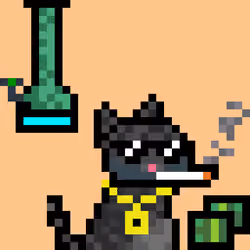 Pixelated Cat on Drugs #69