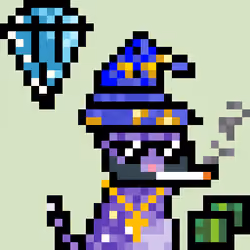 Pixelated Cat on Drugs #472