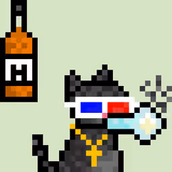 Pixelated Cat on Drugs #526