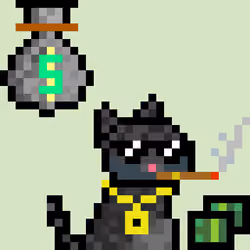 Pixelated Cat on Drugs #562