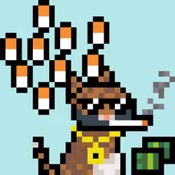 Pixelated Cat on Drugs #212