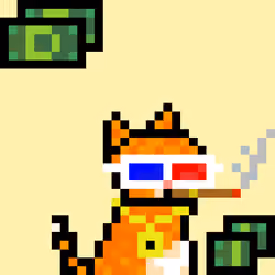 Pixelated Cat on Drugs #245