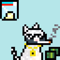Pixelated Cat on Drugs #165