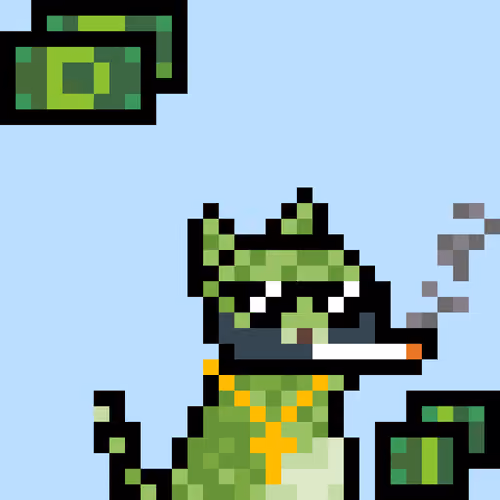 Pixelated Cat on Drugs #113