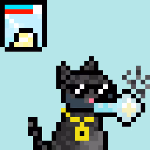 Pixelated Cat on Drugs #301