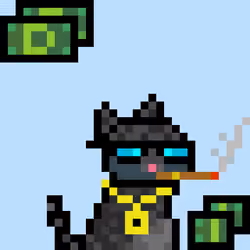 Pixelated Cat on Drugs #252