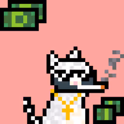 Pixelated Cat on Drugs #124