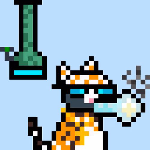 Pixelated Cat on Drugs #227
