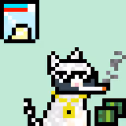 Pixelated Cat on Drugs #243