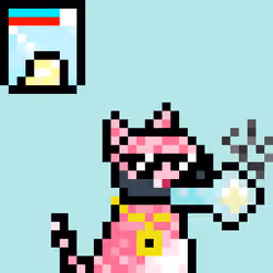Pixelated Cat on Drugs #15