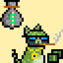 Pixelated Cat on Drugs #542