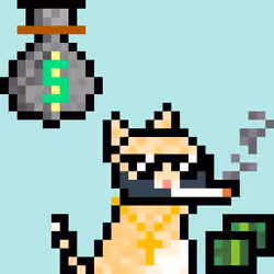 Pixelated Cat on Drugs #312