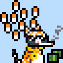 Pixelated Cat on Drugs #32