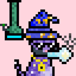 Pixelated Cat on Drugs #536