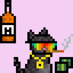 Pixelated Cat on Drugs #264