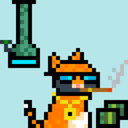 Pixelated Cat on Drugs #537