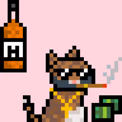 Pixelated Cat on Drugs #14