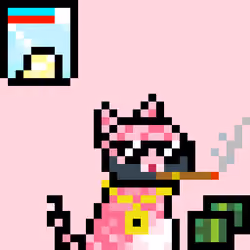 Pixelated Cat on Drugs #16