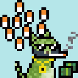 Pixelated Cat on Drugs #109