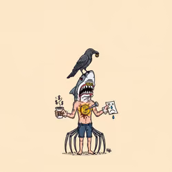 CryptoPill #0399 вЂ” Shark the Grilled