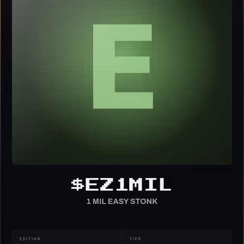 1 MIL EASY STONK