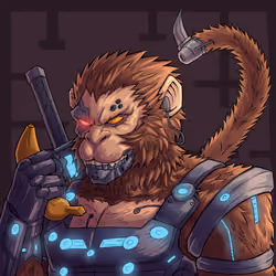 Alpha Roboverse #2875 — Cyber Kong