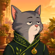 Rooftop Botanical Chill Cat