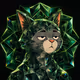 Jade Crystal Chill Cat