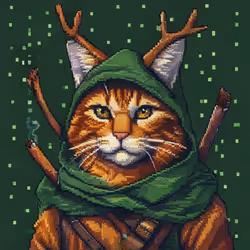 Pixel Cat Robinhood #1150