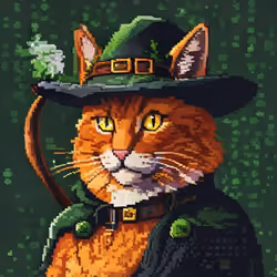 Pixel Cat Robinhood #1095