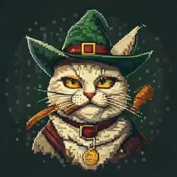 Pixel Cat Robinhood #649