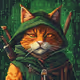 Pixel Cat Robinhood #693