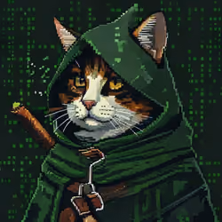 Pixel Cat Robinhood #1096
