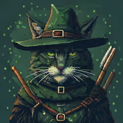 Pixel Cat Robinhood #1088