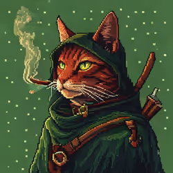 Pixel Cat Robinhood #1031