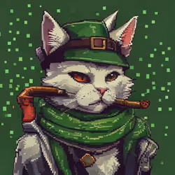 Pixel Cat Robinhood #1032