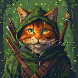 Pixel Cat Robinhood #1384