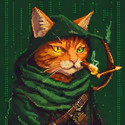 Pixel Cat Robinhood #55